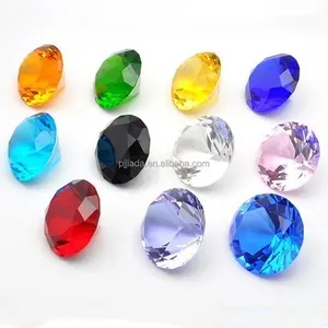 Factory Verkoop Goedkope Glas Diamant Presse-papier Bulk Kleurrijke Decoratieve K9 Crystal Diamonds Voor Home Decoratie