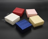 Offre carrée boucles d'oreilles collier bijoux emballage cadeau papier boîte pas cher bijoux emballage organisateur boucles d'oreilles Bracelet présentoir ensembles