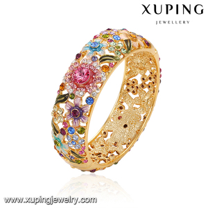 أسورة-172 xuping الماس الأمريكية مجوهرات مخصصة حسب الطلب ، 24k الذهب الإسورة - Product Image 5