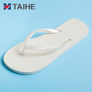 저렴한 도매 순수한 흰색 여성 및 남성 슬리퍼 맞춤 인쇄 흰색 슬리퍼 여성 - Product Image 3