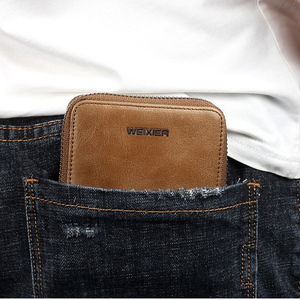 Portafoglio da <span class=keywords><strong>Uomo</strong></span> alla Moda, Borsellino Vintage in Pelle PU, Portafoglio da Viaggio - Product Image 4
