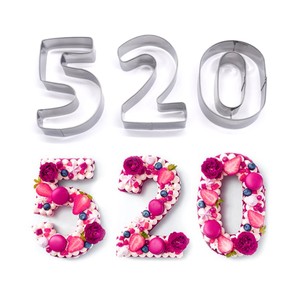 AK Nombre Emporte-pièce Ensemble pour Gâteau D'anniversaire En Acier Inoxydable Coupe Fondant Pastery Outils De Cuisson SS-87 - Product Image 4