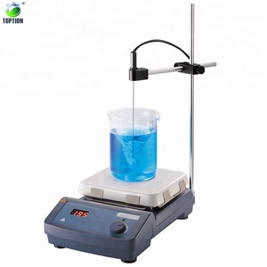 Placa Calefactora Magnética con <span class=keywords><strong>Agitador</strong></span> LED 550C, Mezclador <span class=keywords><strong>de</strong></span> Líquidos para <span class=keywords><strong>Laboratorio</strong></span>, Equipo <span class=keywords><strong>de</strong></span> Química con Barra Agitadora - Product Image 2