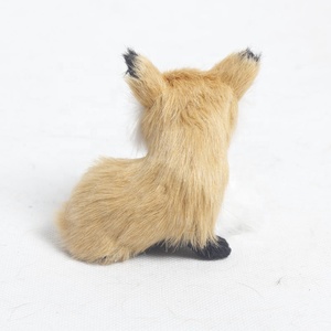 Figuras de animales de alta calidad hechas a mano, zorros peludos, bosque, recuerdos de China, accesorios de coche para bebé, zorro, decoración de interior - Product Image 2