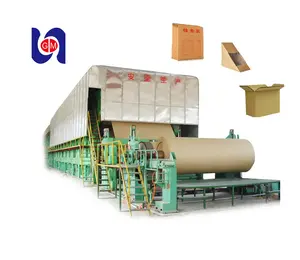 2880mm 50TPD kraft corrugated cardboard paper production line mill board paper machine recycling waste old carton box