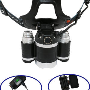 Lampu depan led 90 derajat daya tinggi 5000lm, lampu depan tahan air USB IPX5 dapat diisi ulang daya tinggi dengan baterai 2*18650 - Product Image 6