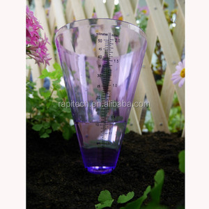 <b>Garden</b> Decorative Transparent <b>Lavender</b> Rainfall Gauge - Product Image 3