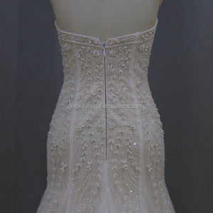 Prix de gros dos nu sexy robe de mariée sirène - Product Image 4