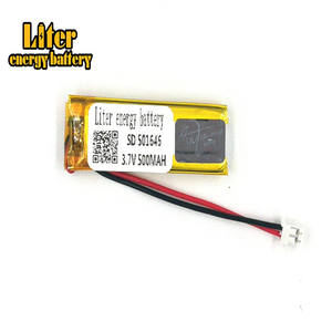 Plug <span class=keywords><strong>2</strong></span>.0-<span class=keywords><strong>2</strong></span> P 3.7 V 501646 500 mah small lipo battery rechargeable Li-ion battery - Product Image 2