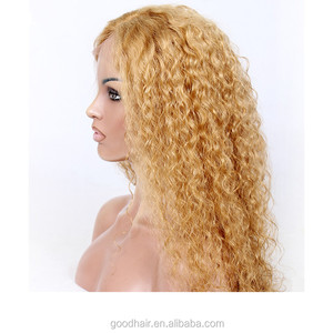 Parrucche in Capelli Umani Russi Grezzi Ricci Crespi Biondi con Pizzo Completo per Donne Bianche, Consegna Rapida - Product Image 3