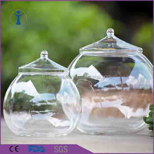 2016 surtidor de <span class=keywords><strong>china</strong></span> venta caliente en forma de hongo De <span class=keywords><strong>comida</strong></span> de Vidrio con tapa Hermética - Product Image 2