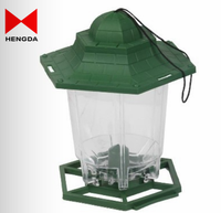 Récipient d'aliments d'oiseaux suspendus, avec toit et plateau pour le jardin en plein air, Patio, écureuil