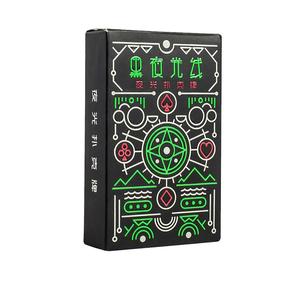 Logo personnalisé vente en gros de jeux de poker lumineux decks lueur dans le noir cartes à jouer magiques fluorescentes - Product Image 3