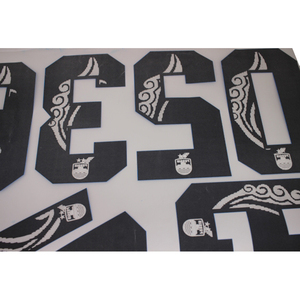 Tùy Chỉnh Thiết Kế Plastisol Nhãn Quần Áo In Ấn Stickers Bóng Đá Truyền Nhiệt Số - Product Image 6