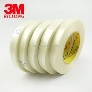 3M 898MSR Fiberglass Strapping Tape,clear polyester backing with modified synthetic rubber resin adhesive