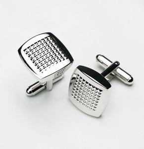 De onda brazalete enlace fábrica barato al por mayor de latón gemelos para los hombres - Product Image 1