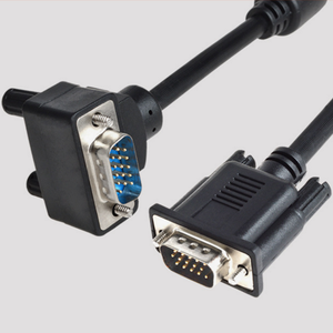 L-hình VGA âm thanh & Video Cáp với lên/xuống góc cạnh cắm xoắn đôi & kết hợp che chắn cho màn hình máy tính sử dụng trong kho - Product Image 6