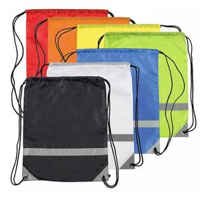 Mochila Deportiva Promocional de Nailon 100% con Logotipo Personalizado, para Gimnasio, Publicitaria, con Cordón y Cinta Reflectante, 30-40L - Product Image 6