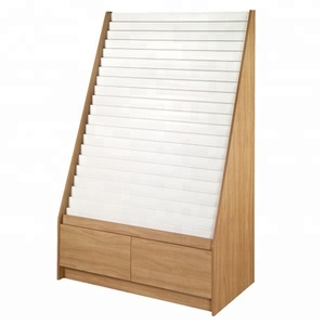 Mức giá tuyệt vời trên thiết kế mới MDF gỗ hiển thị Tạp Chí <span class=keywords><strong>Rack</strong></span> cho cửa hàng Cách sử dụng - Product Image 2