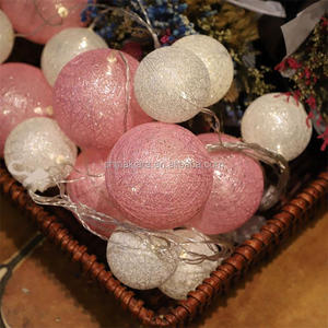 Bola de algodón <span class=keywords><strong>blanca</strong></span> cálida para decoración del hogar, <span class=keywords><strong>guirnalda</strong></span> <span class=keywords><strong>Led</strong></span>, superventas, 2022 - Product Image 4