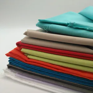 CVC tecido tingido planície lençóis de cama têxtil de casa materiais
