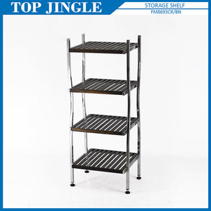 Plateau en plastique MDF à 2 niveaux et chariot à tiroir métallique à 2 niveaux - Product Image 3