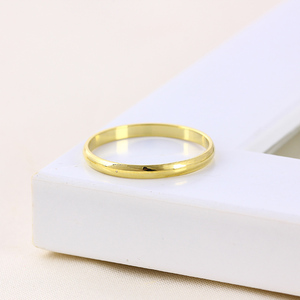 11423 Xuping 14k color oro clásico <span class=keywords><strong>anillo</strong></span> <span class=keywords><strong>de</strong></span> <span class=keywords><strong>casado</strong></span> con diseño sencillo para mujeres y hombres - Product Image 1