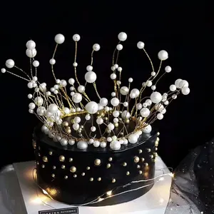 Gold Crown Cake Topper Dekoration für Geburtstags hochzeit