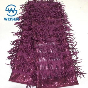 Đầm Khiêu Vũ Thời Trang Tua Rua 2023 Vải Sequin Thêu Ren Lưới Lạ Mắt - Product Image 3