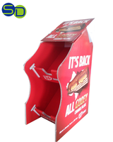 Support d'affichage de comptoir en carton personnalisé pour magasin de détail, présentoir de chips de pommes de terre, de collations et de bonbons