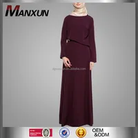 Einfache Abaya Designs In Pakistan Mode Elegante Cosy Modell Kebaya Muslimischen Moderne Langarm Heißer Verkauf Casual Kleid