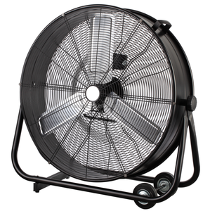 High Velocity 3 Speed Heavy Duty Metal Industrial Commercial, 24 Inch Floor Drum Fan