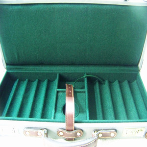 Estuche de Piel Personalizado para Fichas de Póker, Maleta con Ruedas/Estuche de Juego para 300 Fichas - Product Image 6