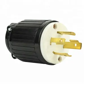 30A เครื่องกำเนิดไฟฟ้า RV ปลั๊ก4ขาเสียบชายกับบิดล็อค125/250V NEMA L14-30P