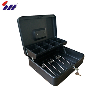 300/240/90Mm Bền Tám Ngăn Hộp Thép Tiền Mặt Mini An Toàn Có Tay Cầm - Product Image 3