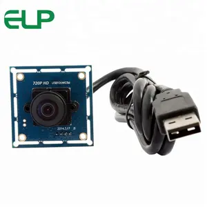 Elp 720p hd câmera de segurança ov9712, ângulo amplo cmos usb2.0 170 graus olho de peixe, câmera webcam, módulo para sistemas robóticos