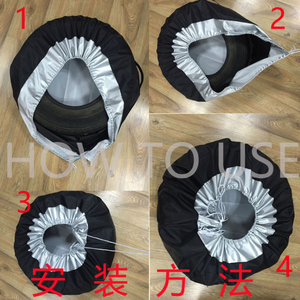 Universale Fit Copertura Della Ruota di Scorta/Pneumatico Copertura del Pneumatico e di Stagione - Product Image 3