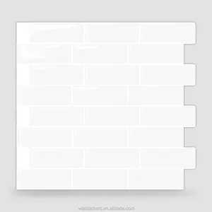 Peel and Stick Tiles Kitchen Backsplash Tiles 3D Wall Stickers 6 Tiles/Pack Kitchen Wall Stickers