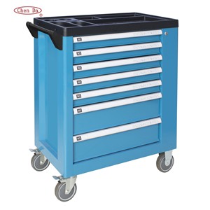 7 tiroirs une porte latérale en acier boîte <span class=keywords><strong>à</strong></span> <span class=keywords><strong>outils</strong></span> avec des <span class=keywords><strong>outils</strong></span> - Product Image 1
