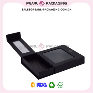 Caja de Empaque para Extensiones de Cabello Estilo Caja de Lujo con Ventana Transparente - Product Image 5