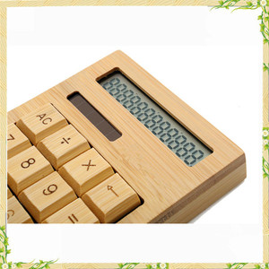 Calculatrice scientifique carrée en bambou moderne, best-seller - Product Image 4