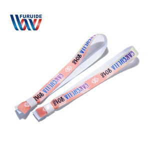 Tùy chỉnh thăng hoa in dây đeo cổ tay đàn hồi dây buộc Nylon cho các sự kiện lễ hội không yêu cầu đặt hàng tối thiểu - Product Image 4