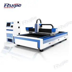 Jinan ruijie RJ-1530 500 watts 1000 watts découpeuse de laser de fibre pour le métal de coupeur de laser de fibre prix/1000 watts laser