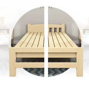 折りたたみ式シングル家具木製ベッド卸売