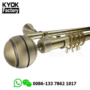 KYOK Better case e giardini gabbie 5/8 "set di aste per tende Decorative per drappeggi, stecche per tende in bronzo sfregato ad olio - Product Image 5