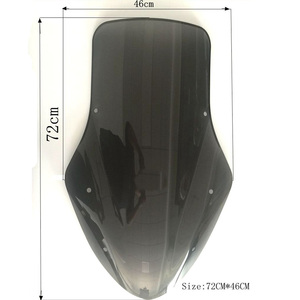 Parabrezza Alto e Lungo per Moto, Protezione Fumé per <span class=keywords><strong>NMAX</strong></span> <span class=keywords><strong>155</strong></span>, Deflettori in Policarbonato - Product Image 2
