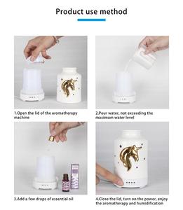 Hildy Máy Khuếch Tán Hương Thơm Bằng Gốm Hoa Văn Cam Thảo Siêu Âm 100Ml Máy Tạo Độ Ẩm Không Khí Để Trang Trí Đám Cưới, Tiệc Tùng, Biệt Thự, Quán Cà Phê - Product Image 4