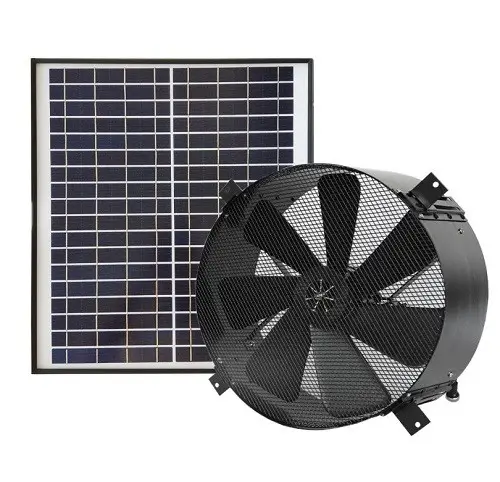 Wall Mounted Exhaust Fan Solar Dinding Exhaust Fan Axial Ventilasi Aliran Kipas