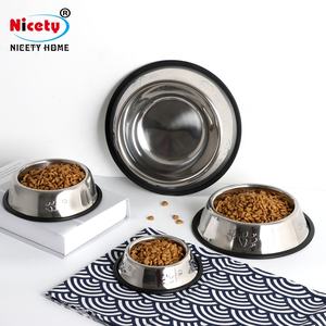 Mangkuk Air Anjing Peliharaan, Stainless Steel Mangkuk Anjing Anjing Mangkuk Makanan Logam untuk Kucing - Product Image 3