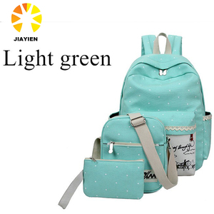 Leaper engrosamiento lienzo hombro bolsa de ordenador portátil mochila escolar bolso causal - Product Image 3